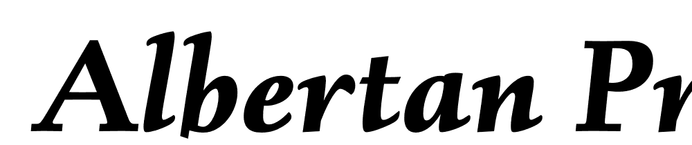  DEMO Albertan Pro Bold Italic font family download free