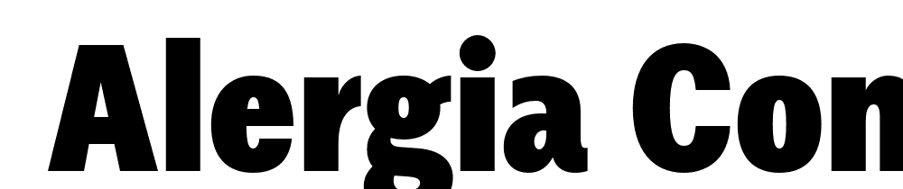  DEMO Alergia Condensed Black Regular font family download free