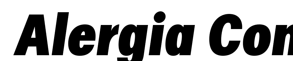  DEMO Alergia Condensed Black Regular font family download free