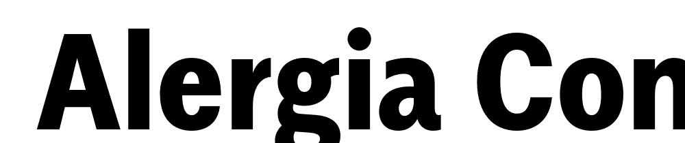  DEMO Alergia Condensed Bold font family download free