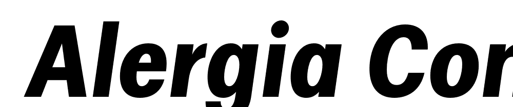  DEMO Alergia Condensed Bold Italic font family download free