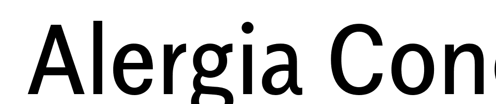  DEMO Alergia Condensed Regular font family download free