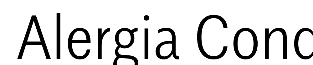  DEMO Alergia Condensed UltraLight Regular font family download free