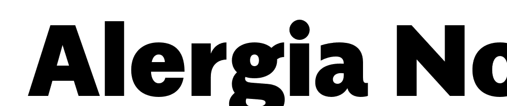  DEMO Alergia Normal Black Regular font family download free