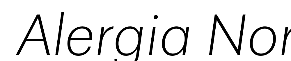  DEMO Alergia Normal ExtraLight Italic font family download free