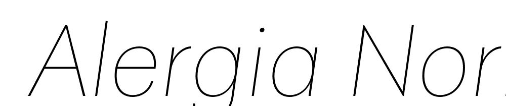  DEMO Alergia Normal Hairline Italic font family download free