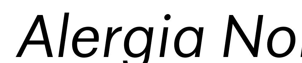  DEMO Alergia Normal Light Italic font family download free