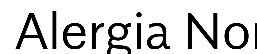  DEMO Alergia Normal Light Regular font family download free