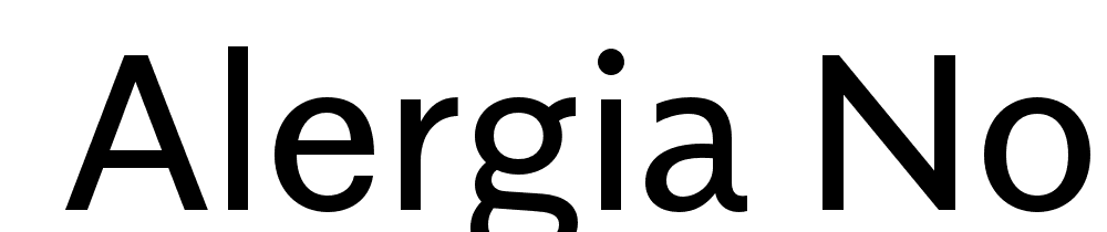  DEMO Alergia Normal Regular font family download free