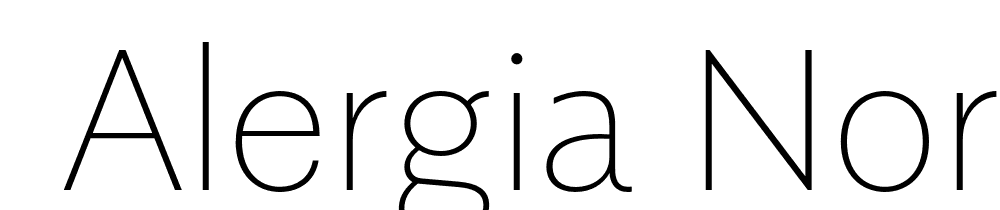  DEMO Alergia Normal Thin Regular font family download free