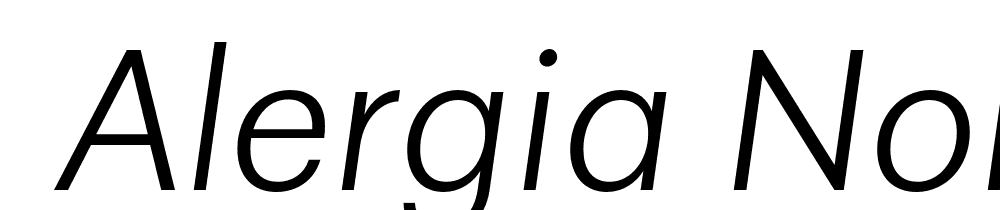  DEMO Alergia Normal UltraLight Italic font family download free