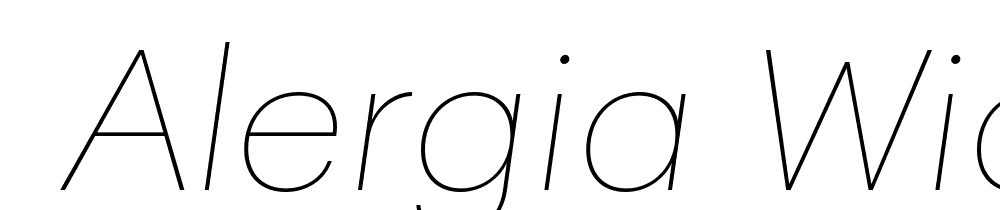  DEMO Alergia Wide Hairline Italic font family download free