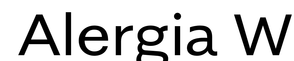  DEMO Alergia Wide Regular font family download free