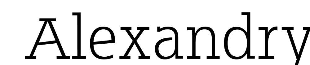  DEMO Alexandrya Regular font family download free