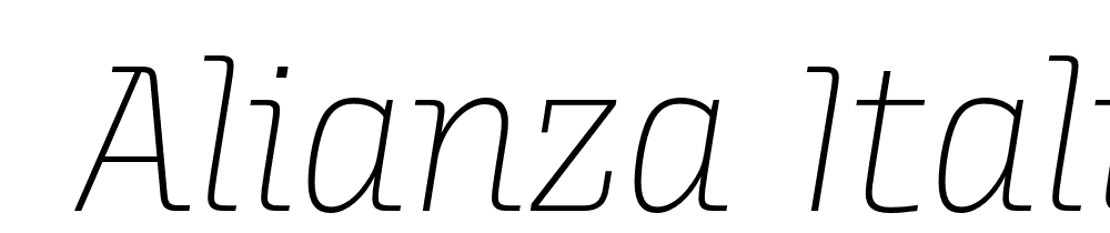  DEMO Alianza Italic 100 100 font family download free