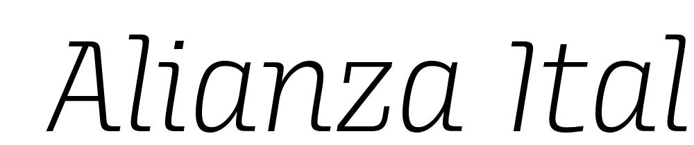  DEMO Alianza Italic 200 200 font family download free