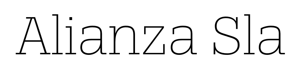  DEMO Alianza Slab 100 100 font family download free