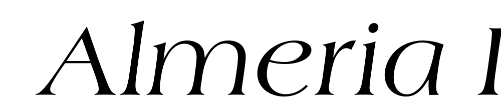  DEMO Almeria Italic font family download free