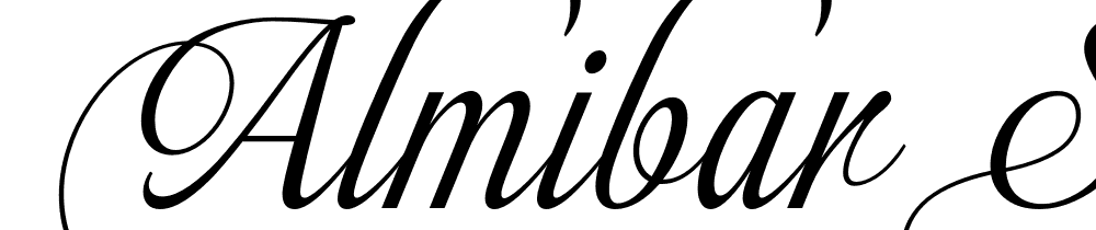  DEMO Almibar Swash 1 Regular font family download free