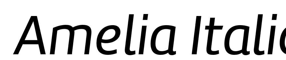  DEMO Amelia Italic font family download free