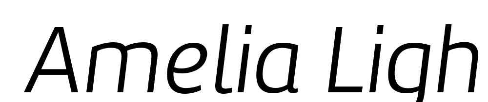  DEMO Amelia Light Italic Regular font family download free