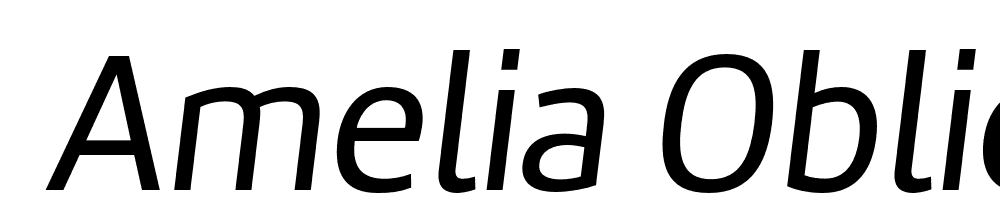  DEMO Amelia Oblicua Regular font family download free