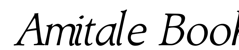  DEMO Amitale Book Italic font family download free