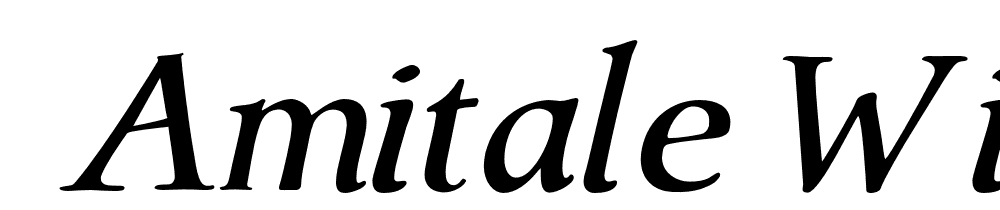  DEMO Amitale Wide Italic font family download free