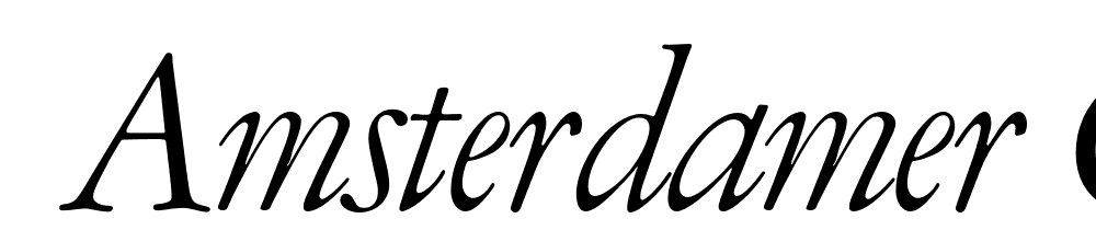  DEMO Amsterdamer Garamont Italic font family download free