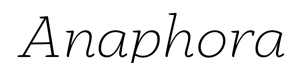  DEMO Anaphora ExtLt Italic font family download free