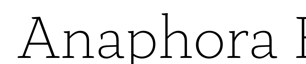  DEMO Anaphora ExtLt Regular font family download free