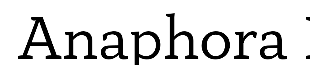  DEMO Anaphora Regular font family download free