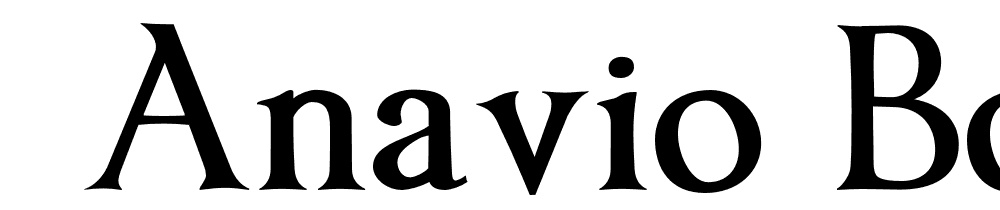  DEMO Anavio Bold font family download free