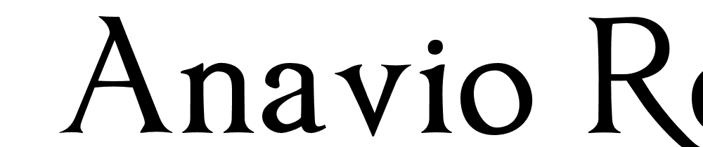  DEMO Anavio Regular font family download free