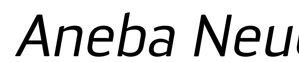  DEMO Aneba Neue Italic font family download free