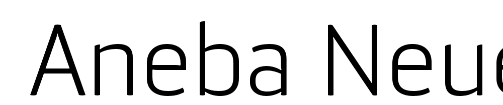  DEMO Aneba Neue UltraLight Regular font family download free