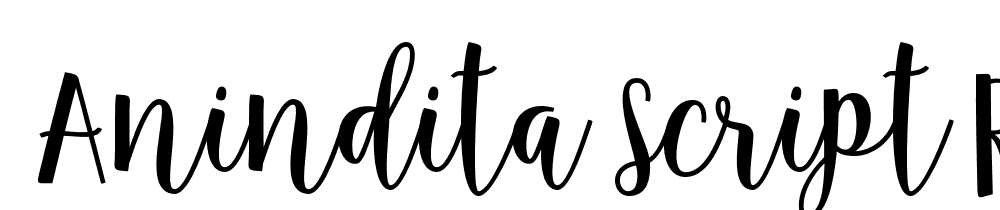  DEMO Anindita Script Regular font family download free