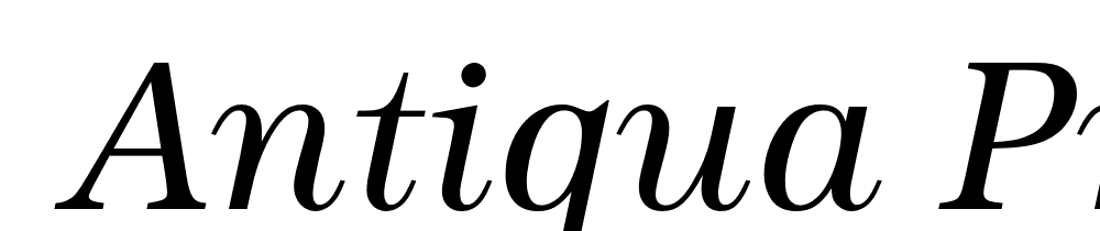  DEMO Antiqua Pro Italic font family download free