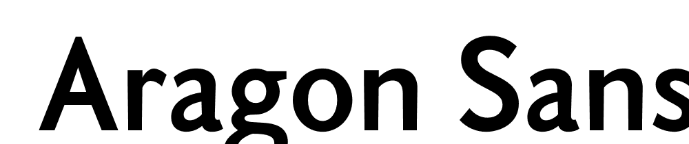  DEMO Aragon Sans Bold font family download free