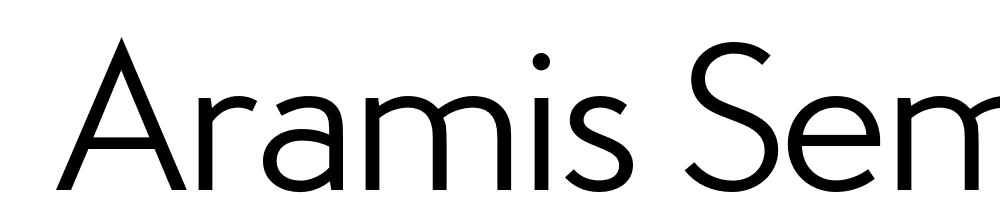  DEMO Aramis SemiLight SemiLight font family download free