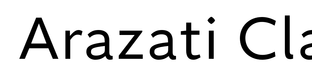  DEMO Arazati Clara Expandida Regular font family download free