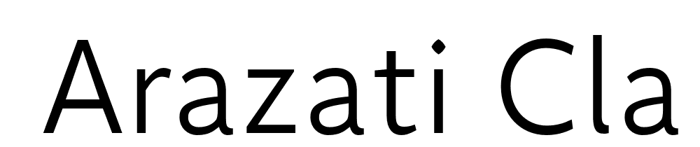  DEMO Arazati Clarita Regular font family download free