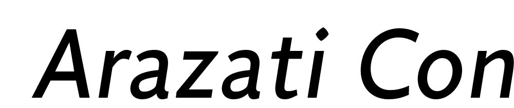  DEMO Arazati Condensada Italic font family download free