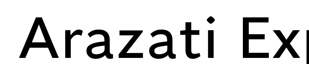  DEMO Arazati Expandida Regular font family download free