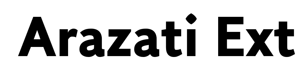  DEMO Arazati Extranegra Condensada Regular font family download free