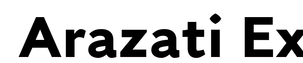  DEMO Arazati Extranegra Expandida Regular font family download free