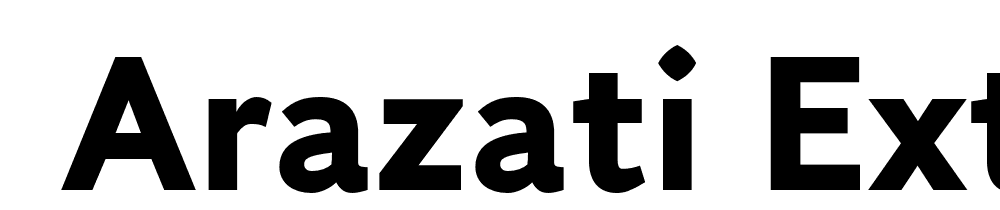  DEMO Arazati Extranegra Regular font family download free