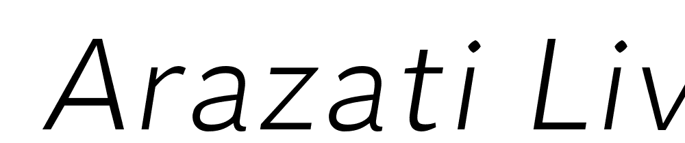  DEMO Arazati Liviana Expandida Italic font family download free