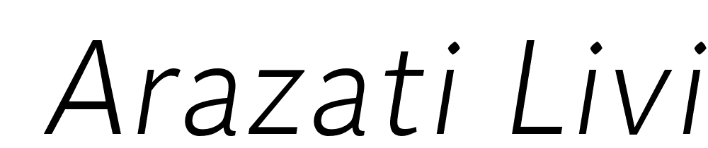  DEMO Arazati Liviana Italic font family download free