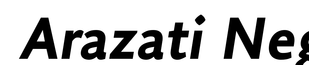  DEMO Arazati Negra Condensada Italic font family download free